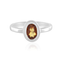 Bague en argent et Zircon mandarine