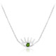 Collier en argent et Diopside de Russie