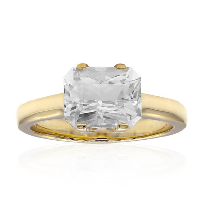 Bague en or et Quartz Herkimer (Amanda Adkins)