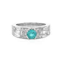 Bague en argent et Apatite bleue