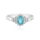 Bague en argent et Apatite bleue