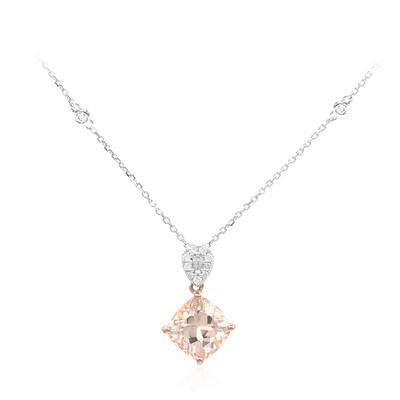 Collier en or et Morganite AAA