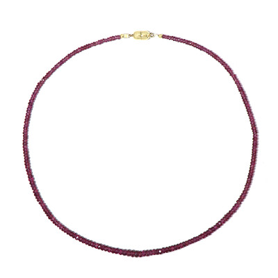 Collier en argent et Grenat magenta