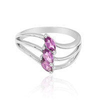 Bague en argent et Grenat Rhodolite