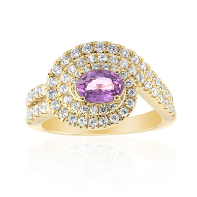 Bague en or et Saphir pourpre (Adela Gold)