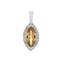 Pendentif en argent et Zircon jaune