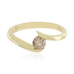 Bague en argent et Diamant champagne I2