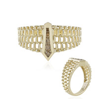 Bague en or et Diamant champagne I2 (de Melo)