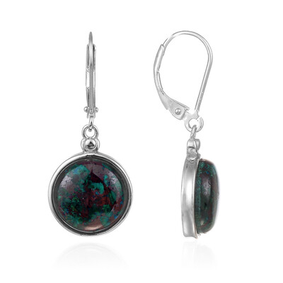 Boucles d'oreilles en argent et Chrysocolle