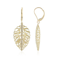 Boucles d'oreilles en or et Diamant champagne I2 (Ornaments by de Melo)