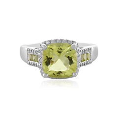 Bague en argent et Quartz citron