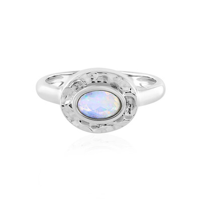 Bague en argent et Opale Welo (MONOSONO COLLECTION)