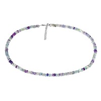 Collier en argent et Fluorite