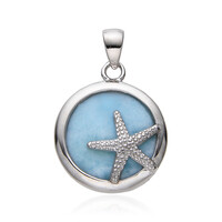 Pendentif en argent et Larimar