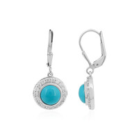 Boucles d'oreilles en argent et Turquoise Sleeping Beauty