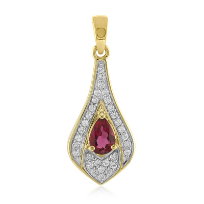 Pendentif en or et Rubellite du Nigéria (Mark Kaufman)