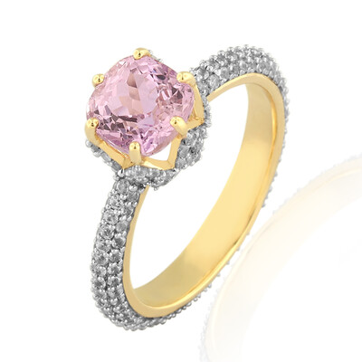 Bague en or et Kunzite AAA (de Melo)