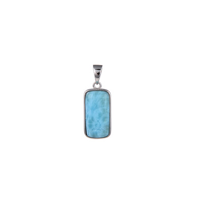 Pendentif en argent et Larimar