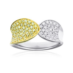 Bague en or et Diamant SI2 jaune (CIRARI)