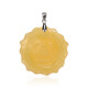 Pendentif en argent et Calcite Orange