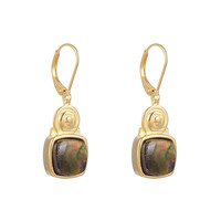 Boucles d'oreilles en argent et Ammolite