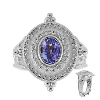 Bague en argent et Tanzanite (Dallas Prince Designs)