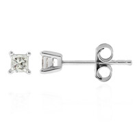 Boucles d'oreilles en argent et Diamant I3 (H)