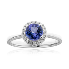 Bague en or et Tanzanite AAA