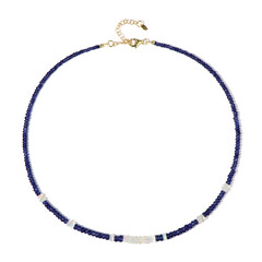 Collier en argent et Saphir bleu