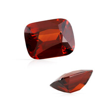  Zircon rouge du soir 12,407 ct (gemme et boîte de collection)