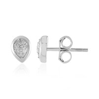 Boucles d'oreilles en argent et Diamant I2 (I)