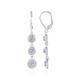 Boucles d'oreilles en argent et Tanzanite