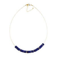 Collier en acier inoxydable et Lapis-Lazuli