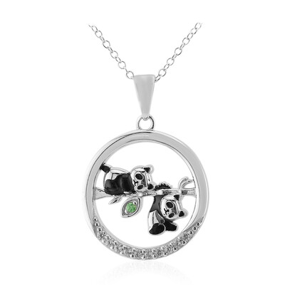 Collier en argent et Grenat Tsavorite