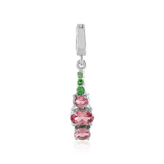 Pendentif en argent et Tourmaline rose du Nigéria