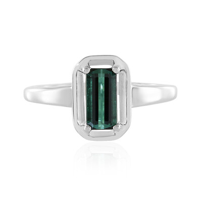 Bague en argent et Tourmaline verte de Benedito