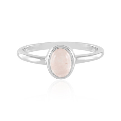 Bague en argent et Quartz rose (MONOSONO COLLECTION)