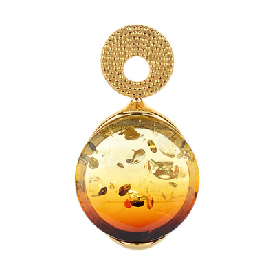 Pendentif en argent et Ambre de la Baltique Lever du soleil (dagen)