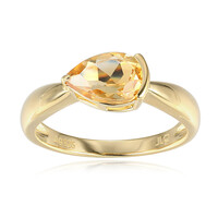 Bague en argent et Citrine