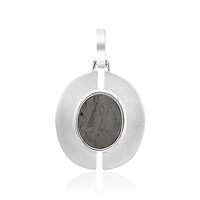 Pendentif en argent et Météorite d'Alétaï