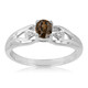 Bague en argent et Zircon cannelle