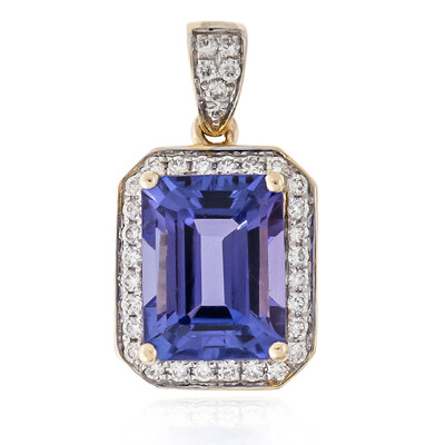 Pendentif en or et Tanzanite AAA