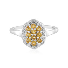 Bague en argent et Citrine