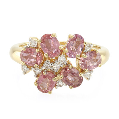 Bague en or et Saphir Padparadscha non chauffé (AMAYANI)