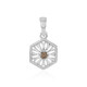 Pendentif en argent et Diamant champagne I2