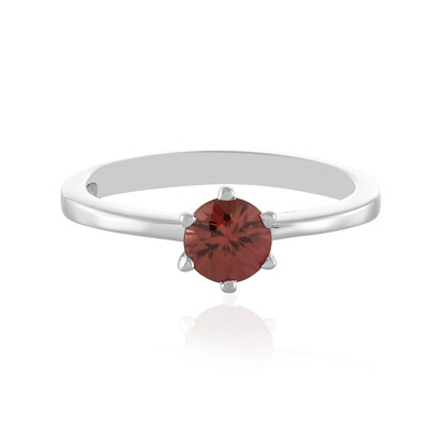 Bague en argent et Zircon rose