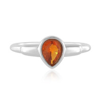 Bague en argent et Opale de Feu du Mexique