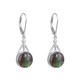 Boucles d'oreilles en argent et Ammolite