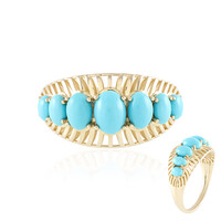 Bague en or et Turquoise Sleeping Beauty (Ornaments by de Melo)