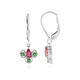 Boucles d'oreilles en argent et Tourmaline rose du Nigéria